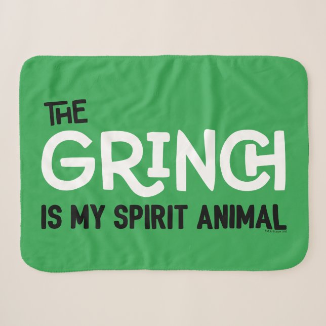 Grinch ist mein Spirit Animal Zitat Sherpadecke (Vorderseite (Horizontal))