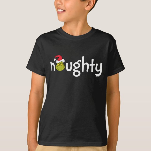 Grinch ist naughty T-Shirt (Vorderseite)