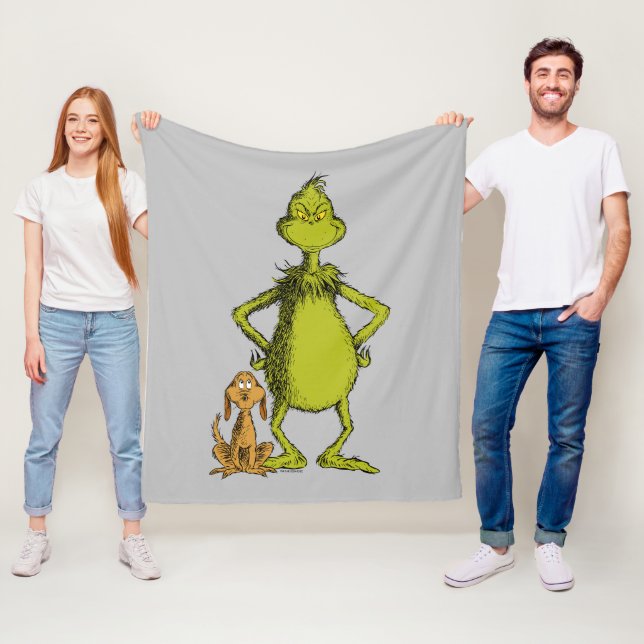 Grinch | Max & Grinch Haltung Fleecedecke (Beispiel)