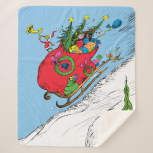 Grinch & Max Runaway Sleigh Sherpadecke
