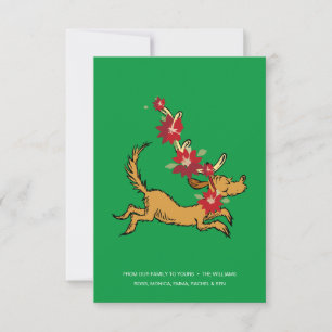 Grinch   Max Weihnachts-Poinsettie Karte