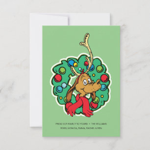 Grinch   Max Weihnachtskranz Karte