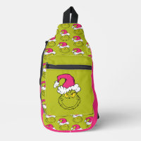 Grinch mit rosa Santa-Hut