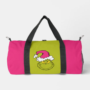 Grinch mit rosa Santa-Hut Duffle Bag