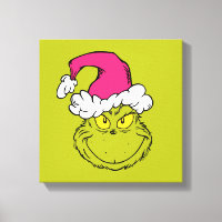 Grinch mit rosa Santa-Hut