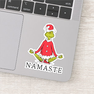 Grinch   Namaste Weihnachtsmann Aufkleber