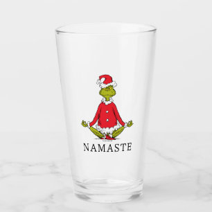 Grinch Namaste Weihnachtsmann Glas