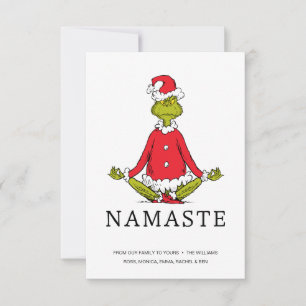 Grinch Namaste Weihnachtsmann Karte