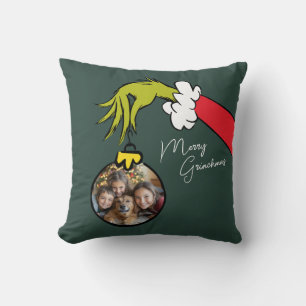 Grinch   Personalisiertes Ornament-Wurfkissen Kissen