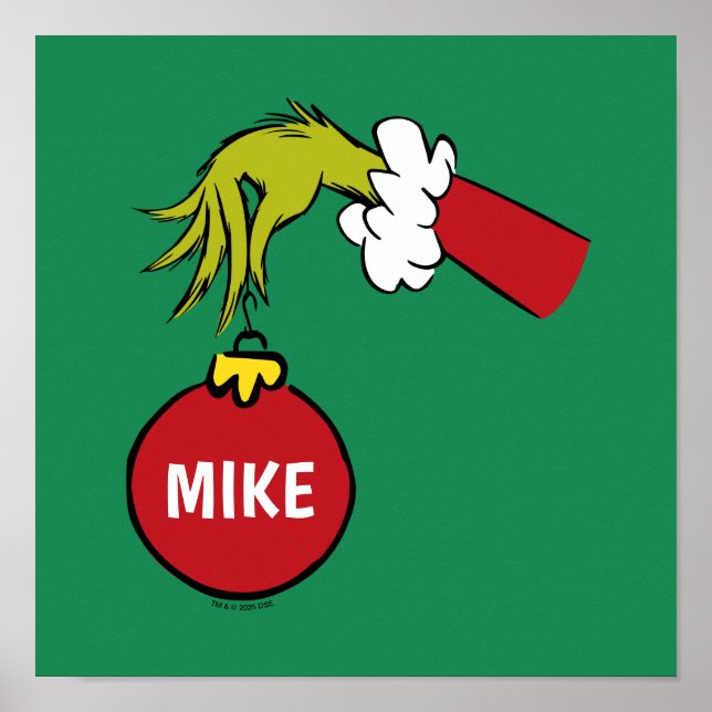 Grinch | Personalized Ornament Poster (Vorne)