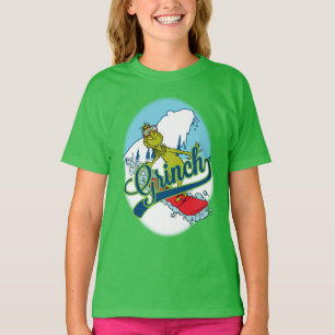 Grinch Snowboarden T-Shirt