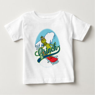 Grinch Snowboarding Baby T-shirt