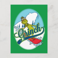 Grinch Snowboarding