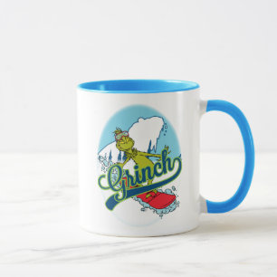 Grinch Snowboarding Tasse