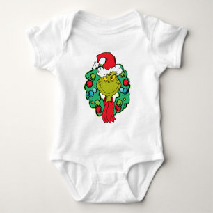 Grinch   Weihnachts-Weihnachtsgirlande Baby Strampler
