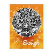 Grincheux Angel Wish | Orange Postkarte
