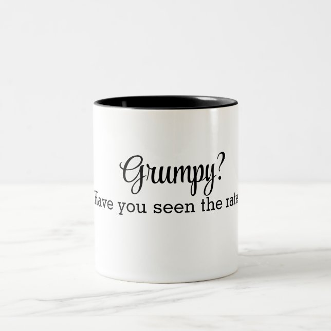 Grincheux ? Avez-vous vu les tarifs ? Café Mug (Centre)