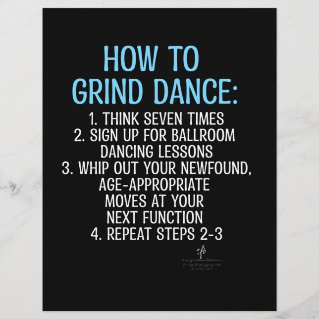 Grind Dancing Tutorial - NICHT! Flyer (Vorne)