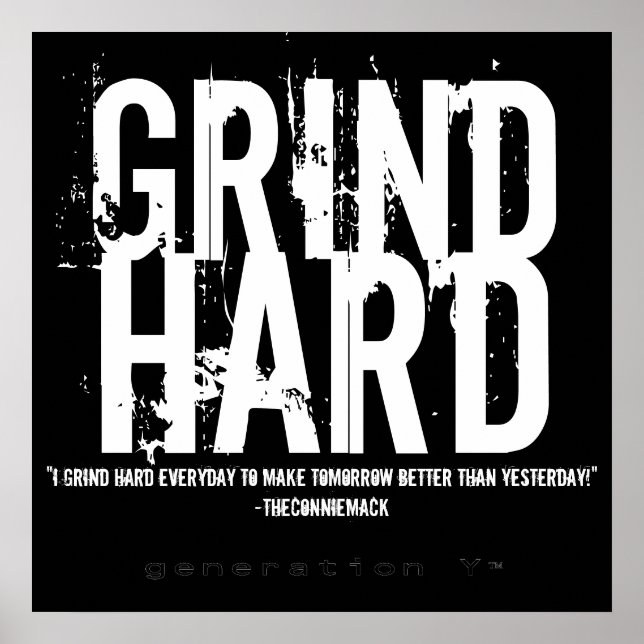 GRIND HARD Poster (Vorne)