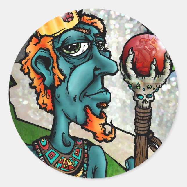 Grind King Scepter_JGAD Runder Aufkleber (Vorderseite)