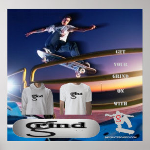Grind Poster von G Skateboards