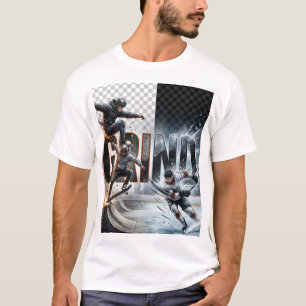 GRIND   Skateboard Eishockey   Hart arbeiten und d T-Shirt