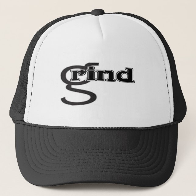 Grind Skateboard Hat Truckerkappe (Vorderseite)