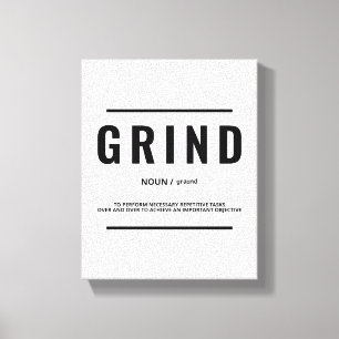 Grinddefinition Motivierend Angebot Leinwanddruck