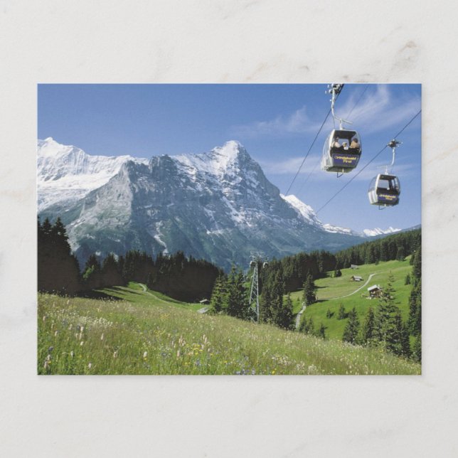 Grindelwald Cable cars Postkarte (Vorderseite)
