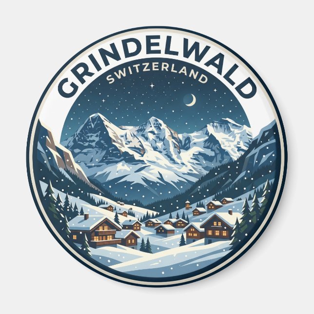 GRINDELWALD Schweiz Magnet (Vorne)
