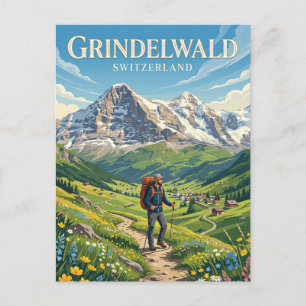 GRINDELWALD SCHWEIZ POSTKARTE