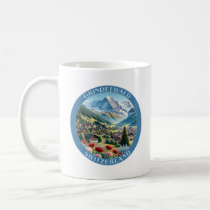 Grindelwald Schweiz und Eiger Berg Kaffeetasse
