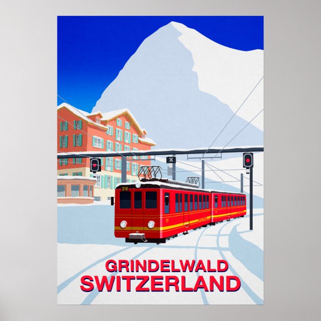 Grindelwald Ski Poster (Vorne)