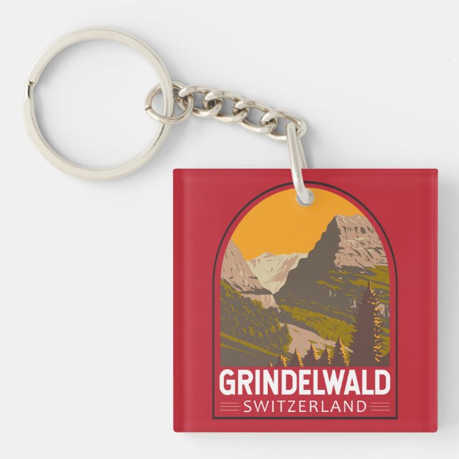 Grindelwald Suisse Travel Art Vintage (Devant)