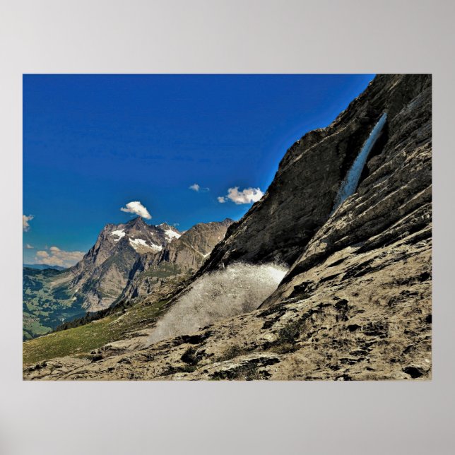 Grindelwald Wasserfall Poster (Vorne)