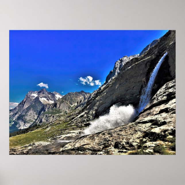 Grindelwald Wasserfall Poster (Vorne)