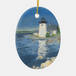 Grindle Point Leuchtturm Keramik Ornament