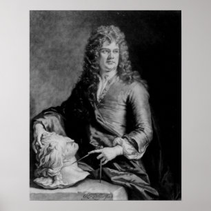 Grinling Gibbons, graviert von J. Smith Poster
