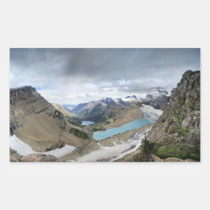 Grinnell Glacier Overlook - Glacier Nationalpark Rechteckiger Aufkleber