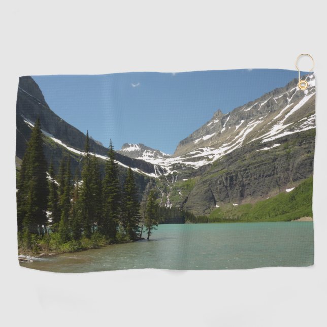 Grinnell See - Glacier Nationalpark Golfhandtuch (Horizontal)