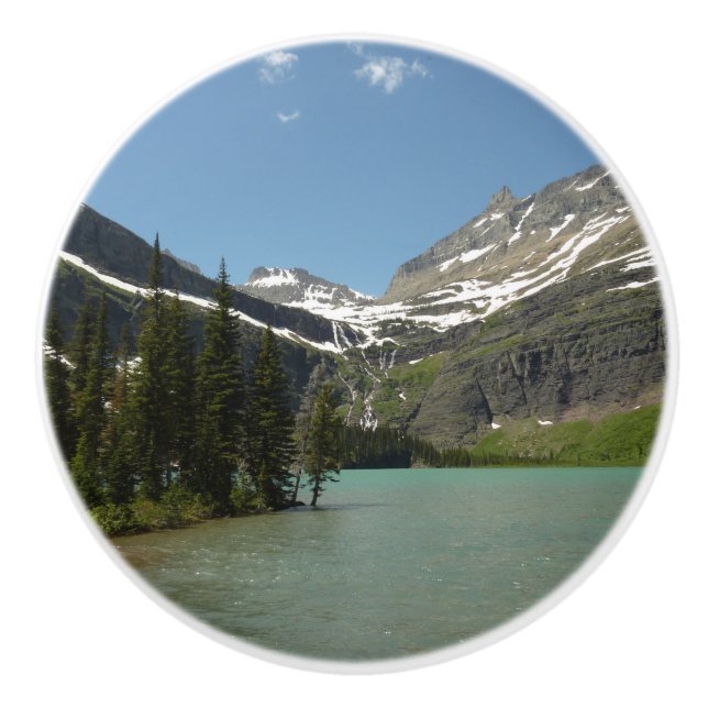 Grinnell See - Glacier Nationalpark Keramikknauf (Vorderseite)