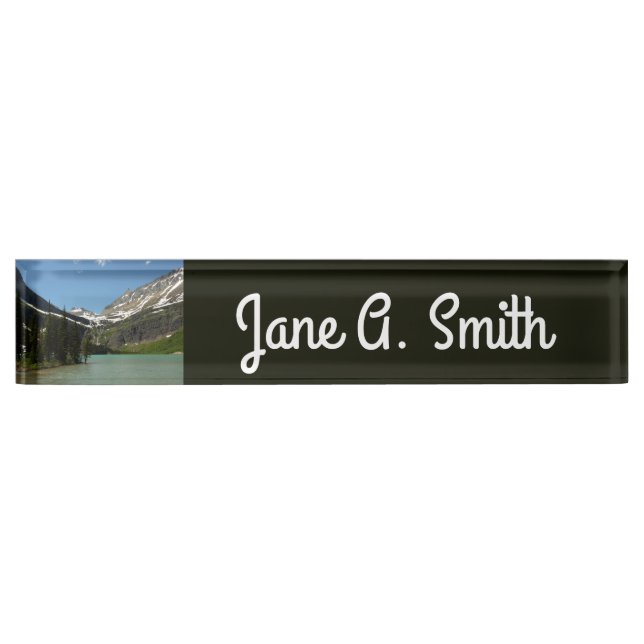 Grinnell See - Glacier Nationalpark Namensplakette (Vorderseite)