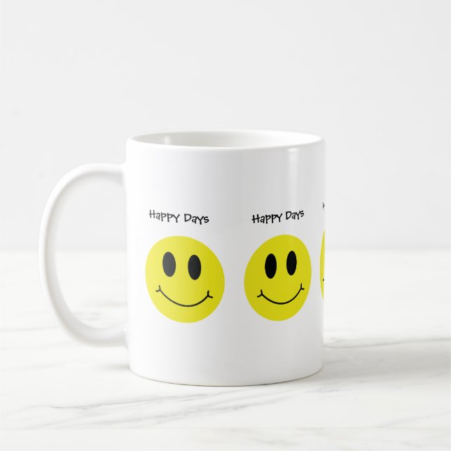 Grinning Faces Classic Happy Day Kaffeetasse (Links)
