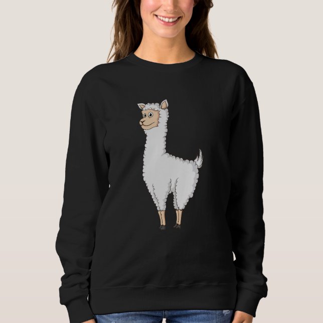 Grinning Llama Sweatshirt (Vorderseite)