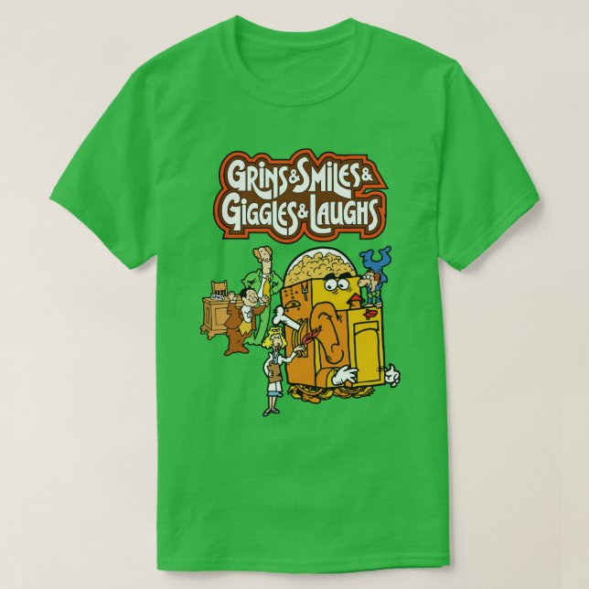 Grins Smile Giggles Laughs Cereal T-Shirt (Design vorne)