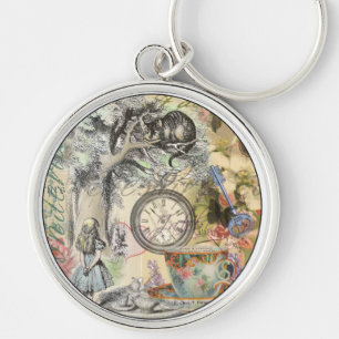 Grinsekatze Alice Wunderland Klassiker Schlüsselanhänger