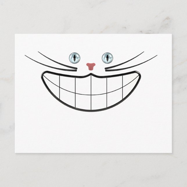 Grinsekatze Postkarte (Vorderseite)