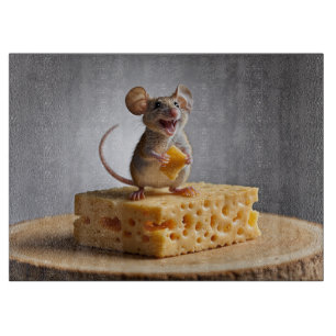 Grinsemasse und Käse Schneidebrett