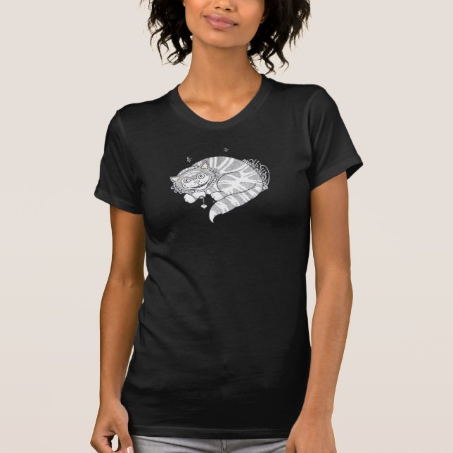 Grinsen-Damen-Behälter-T-Shirt T-Shirt (Vorderseite)