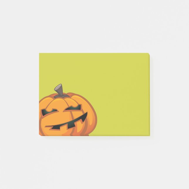 Grinsen Halloween Pumpkin Post-it® Notes Post-it Klebezettel (Vorderseite)